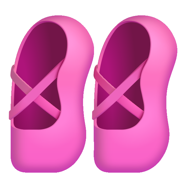 Ballet Shoes Color Vector
