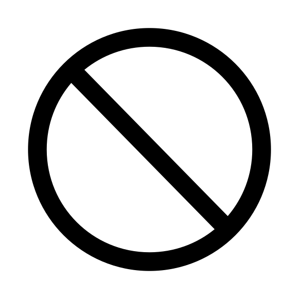 Ban Solid Vector