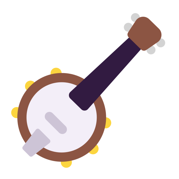 Banjo Flat Vector