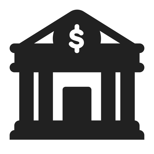Bank High Contrast Vector
