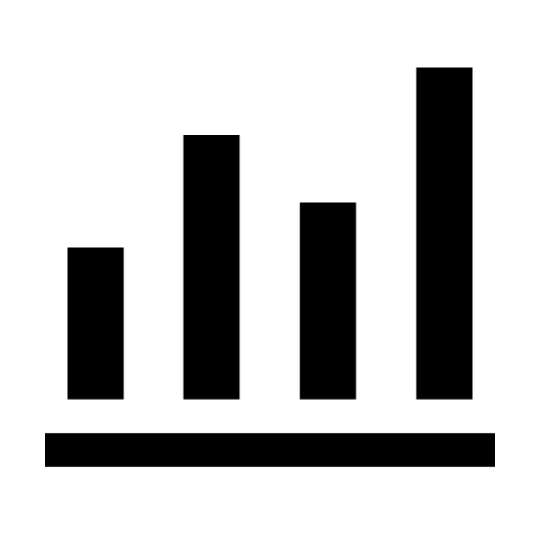 Bar Chart 4 Bars Fill