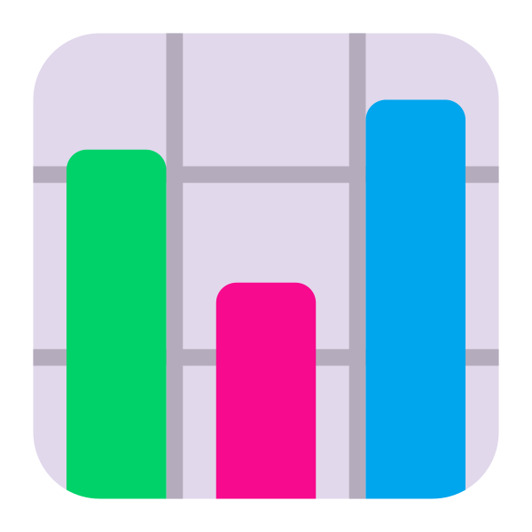 Bar Chart Flat Vector