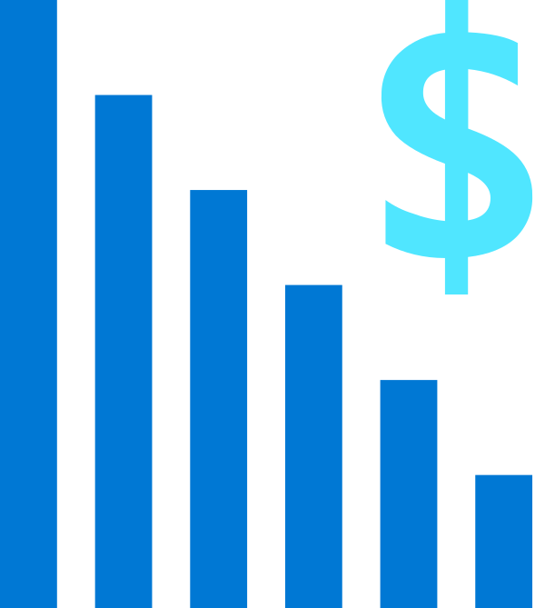 Bargraph With Dollar Sign Vector
