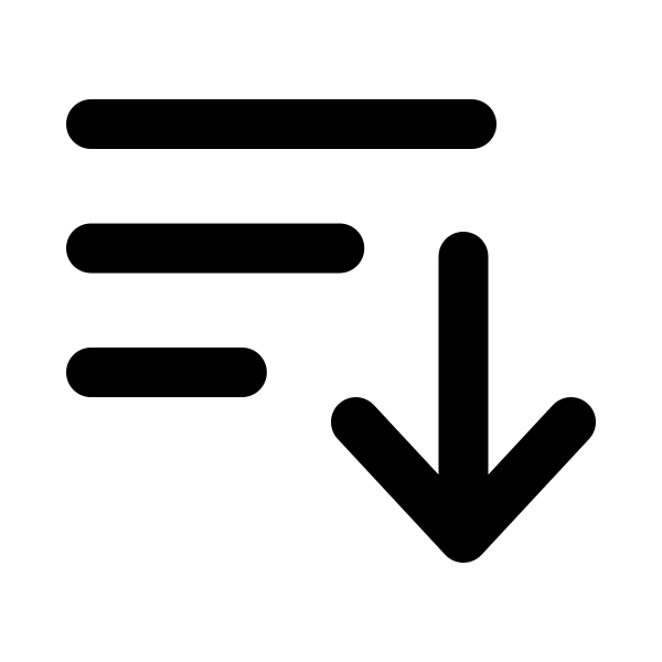 Bars Arrow Down