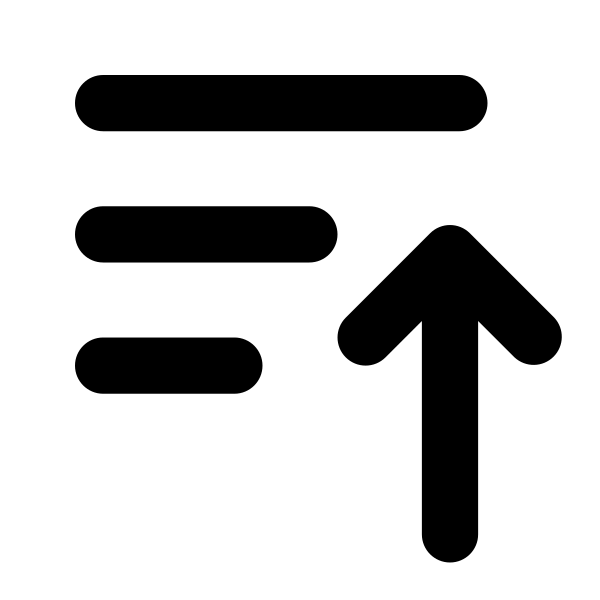 Bars Arrow Up Vector