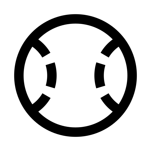 Baseball Ball Solid Vector