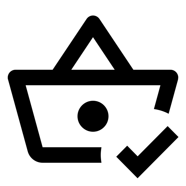 Basket Check Outline