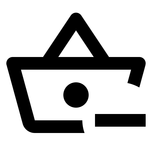 Basket Minus Outline