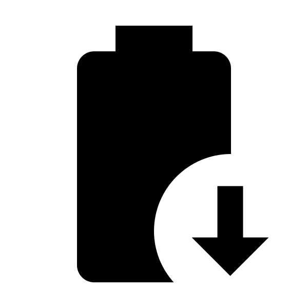 Battery Arrow Down