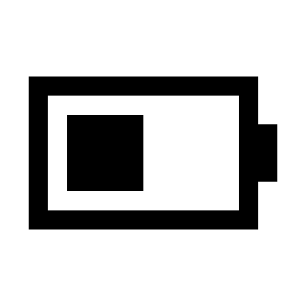 Battery Half Solid Vector