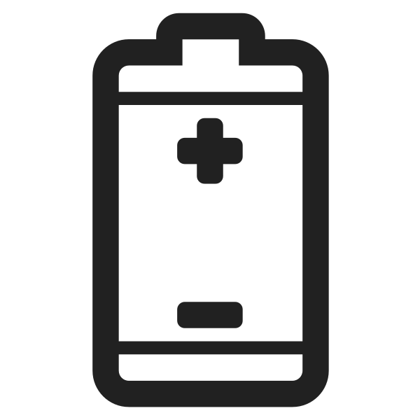 Battery High Contrast Vector