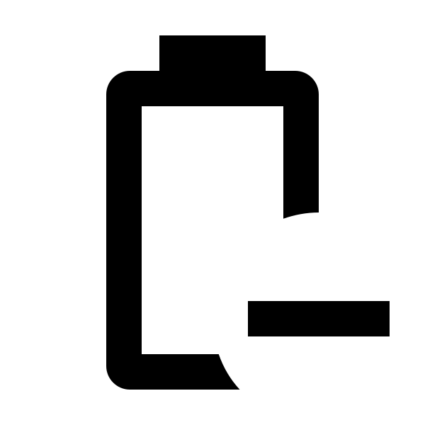 Battery Minus Outline