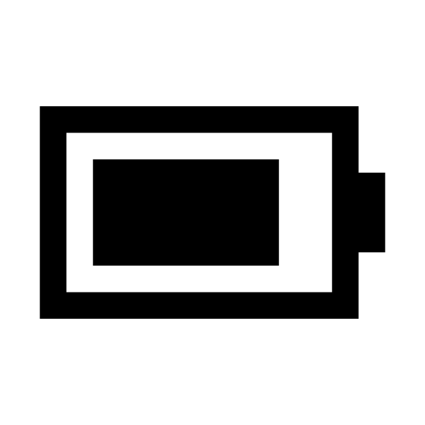 Battery Three Quarters Solid Vector