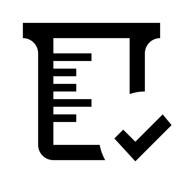 Beaker Check Outline
