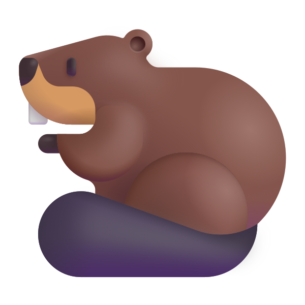 Beaver Color Vector