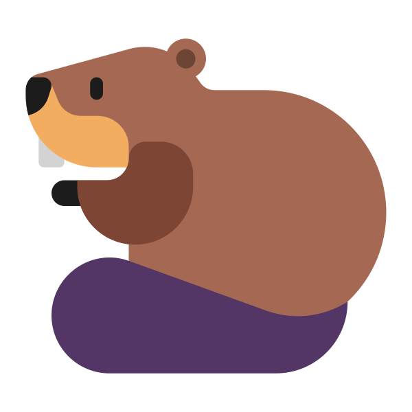 Beaver Flat Vector