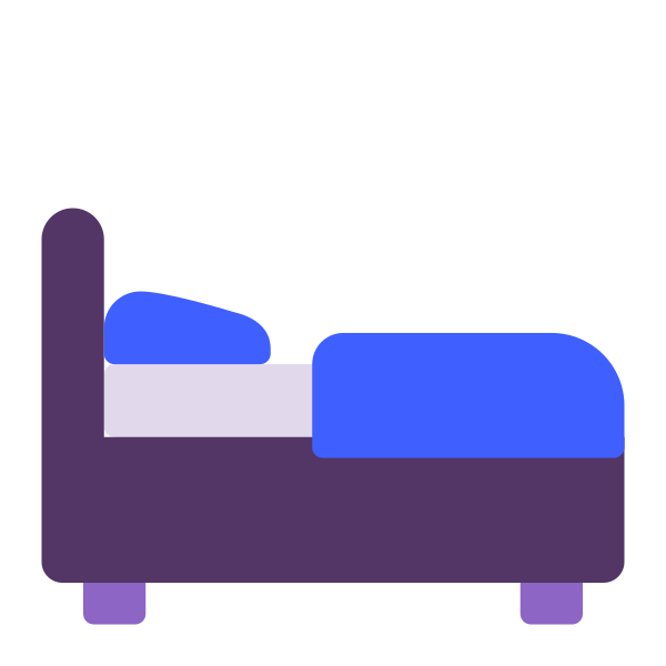Bed Flat Vector