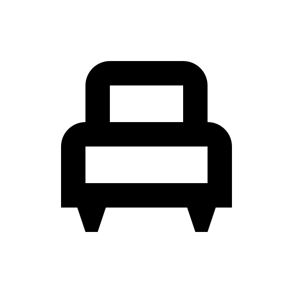 Bed Single Outline