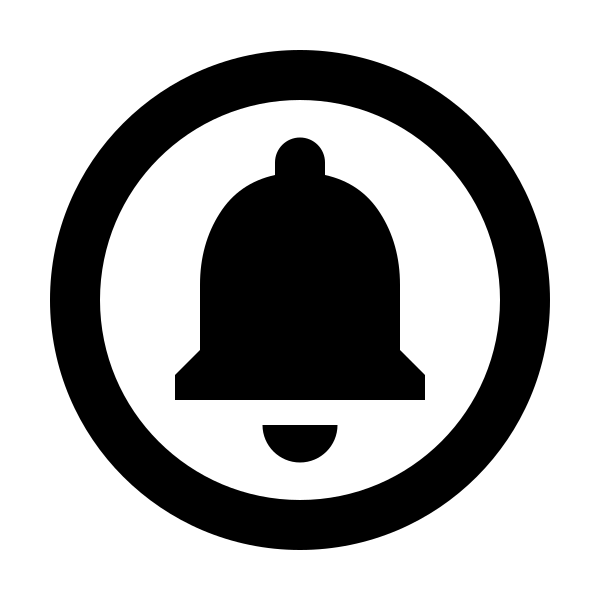 Bell Circle Outline