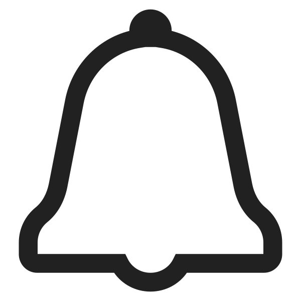 Bell High Contrast Vector