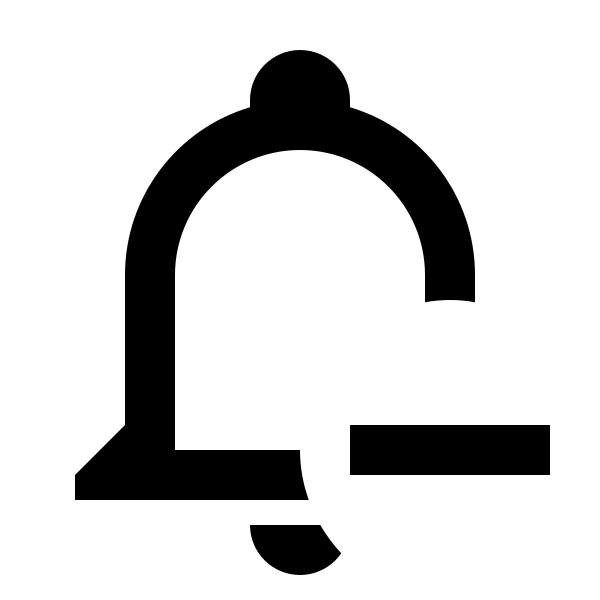 Bell Minus Outline