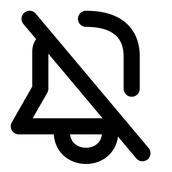 Bell Slash Vector