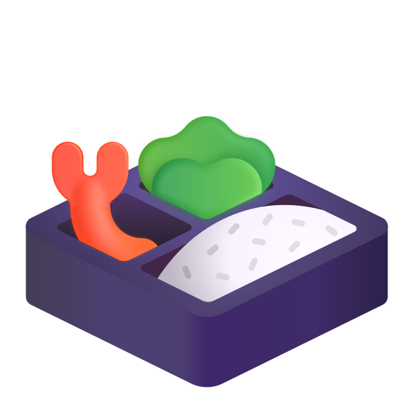 Bento Box Color Vector