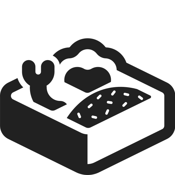 Bento Box High Contrast Vector