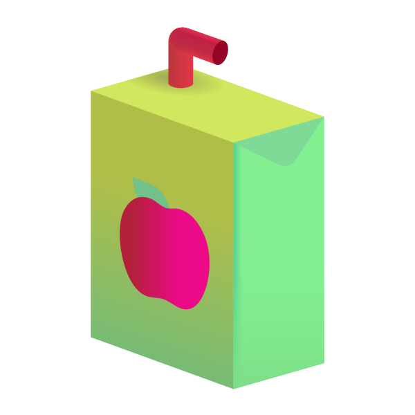 Beverage Box Color Vector