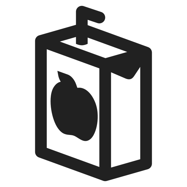 Beverage Box High Contrast Vector