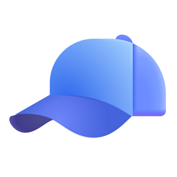 Billed Cap Color Vector