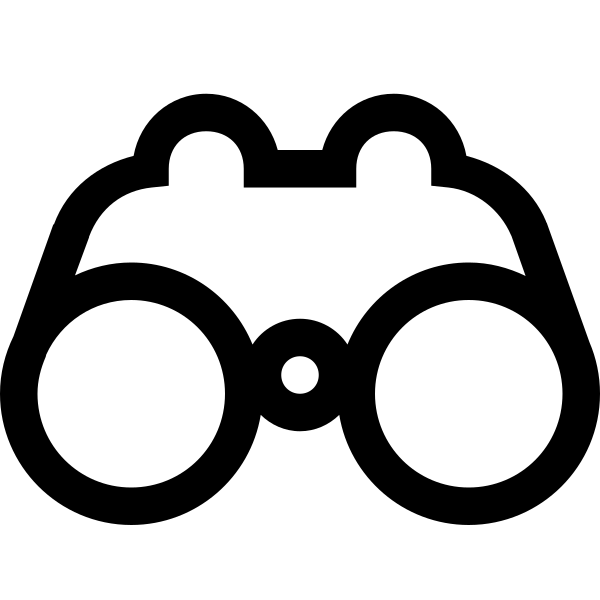 Binoculars Solid Vector