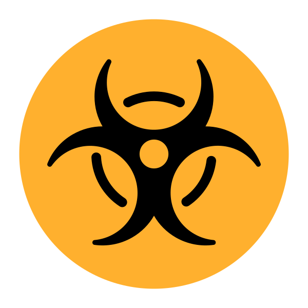Biohazard Flat Vector