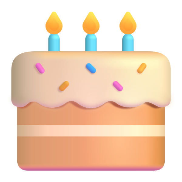 Birthday Cake Color Vector