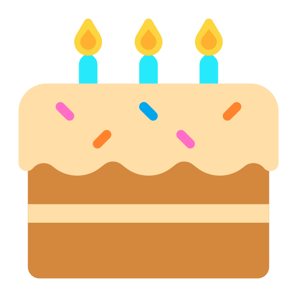 Birthday Cake Flat