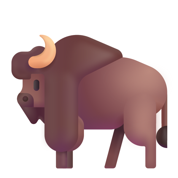 Bison Color Vector