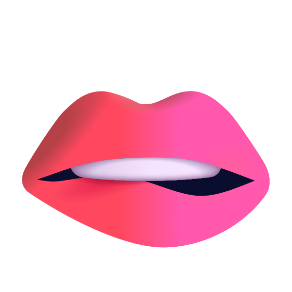 Biting Lip Color Vector