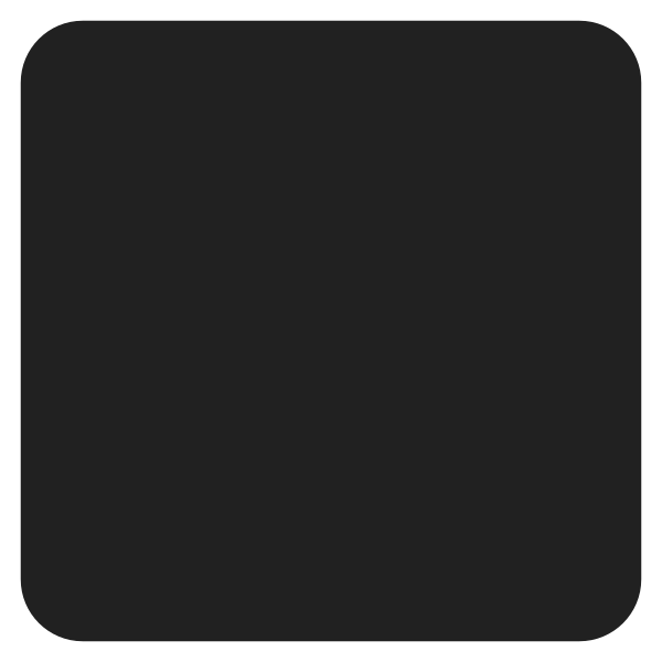 Black Large Square High Contrast Vector