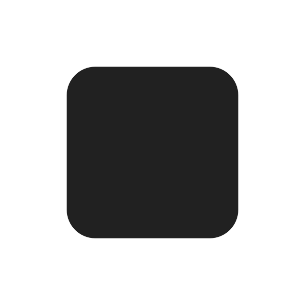 Black Medium Small Square High Contrast