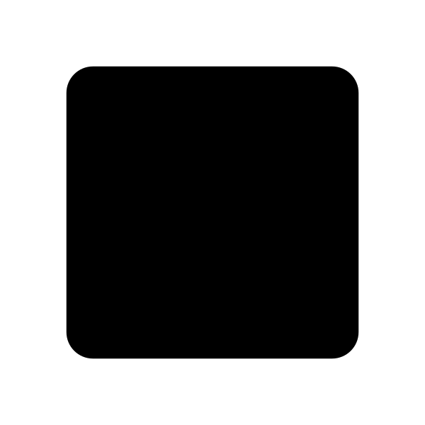 Black Medium Square Flat Vector