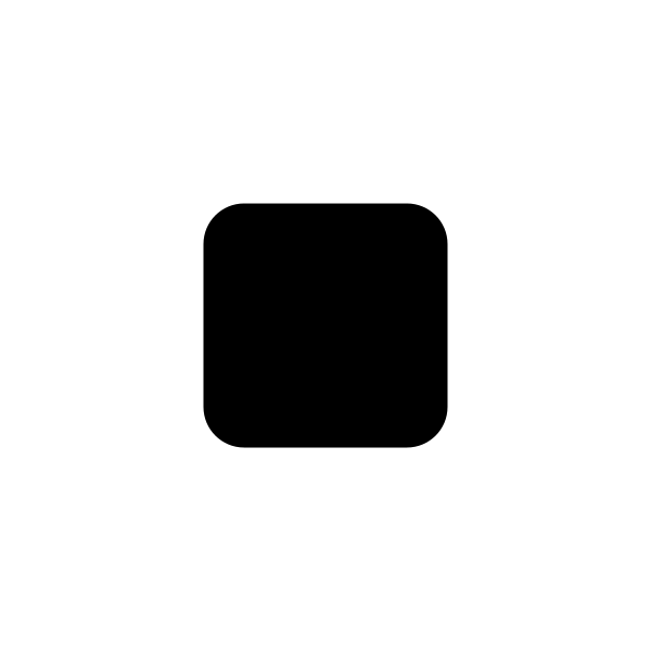 Black Small Square Flat