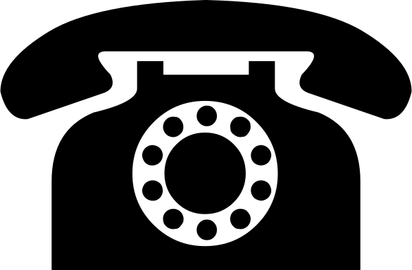 Black Telephone Icon From DejaVu Sans Vector