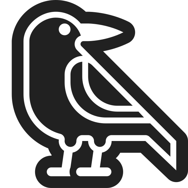 Blackbird High Contrast Vector
