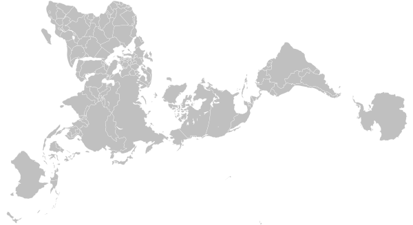 Blank World Map Dymaxion Projection