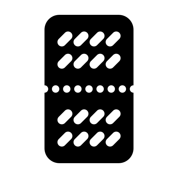 Blister Pills Oval X16