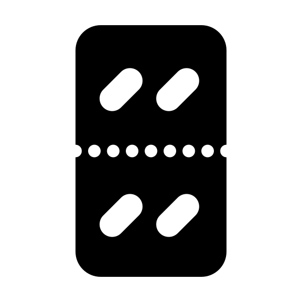 Blister Pills Oval X4
