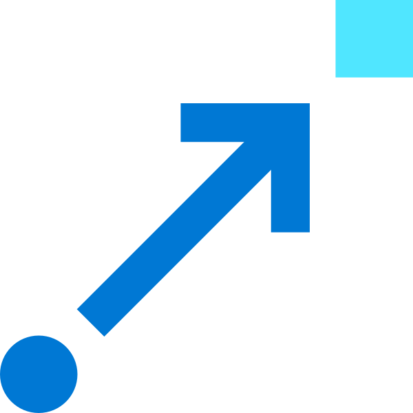 Blue Arrow Circle Square Vector