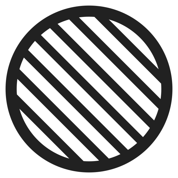 Blue Circle High Contrast Vector
