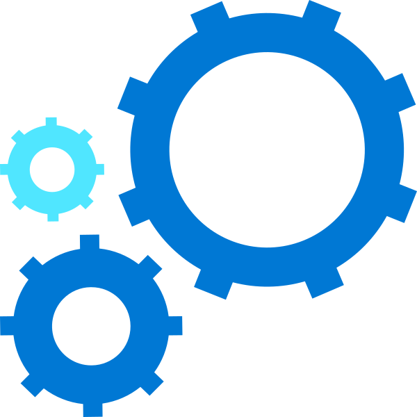 Blue Gears V2 Vector