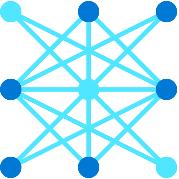 Blue Lines And Dots Vector